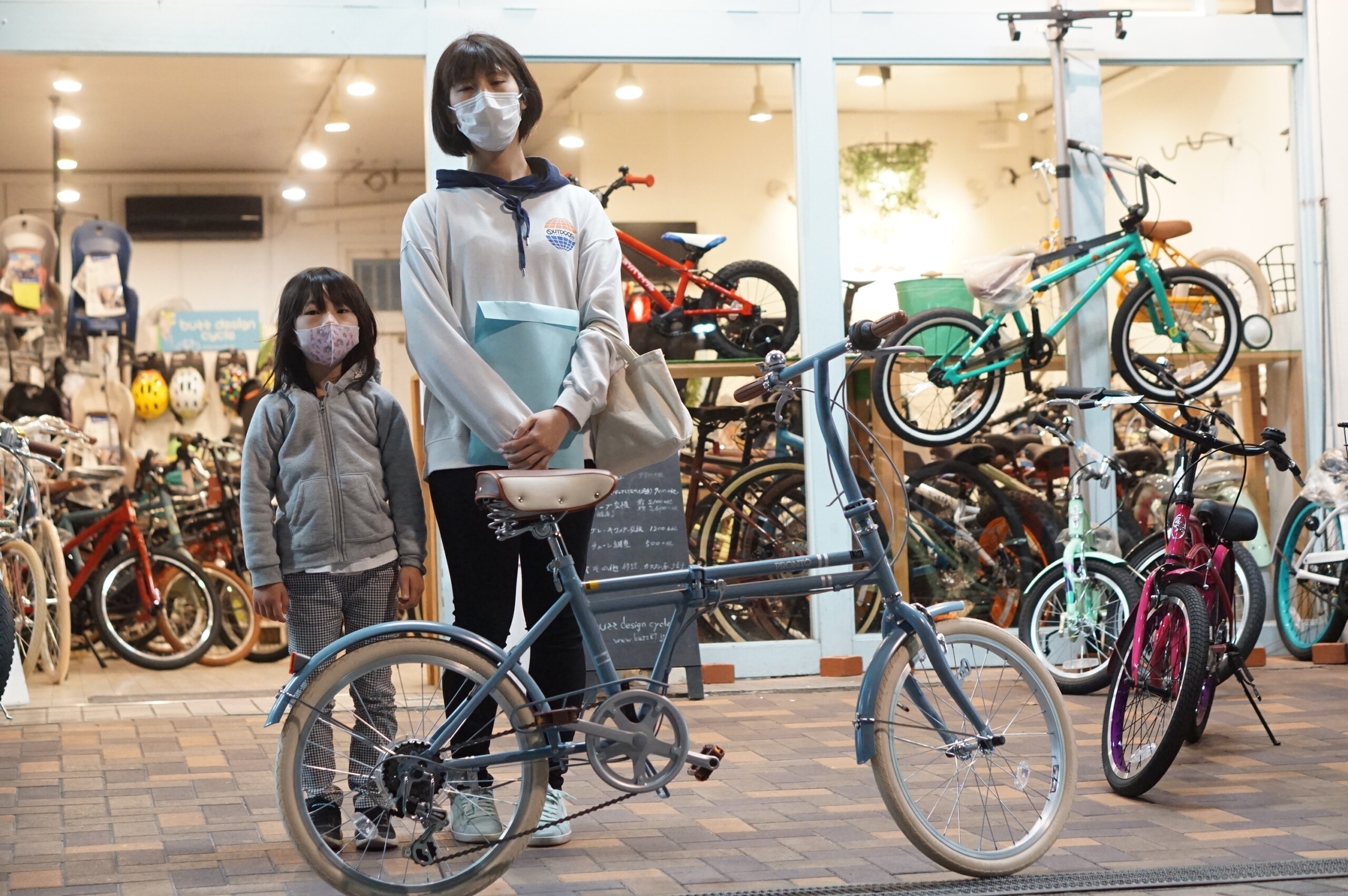 ☆オシャレな折りたたみ自転車PRONT☆ - 親子で乗れるおしゃれでかっこいい自転車をお求めなら愛知県名古屋市北区のバズデザインサイクル