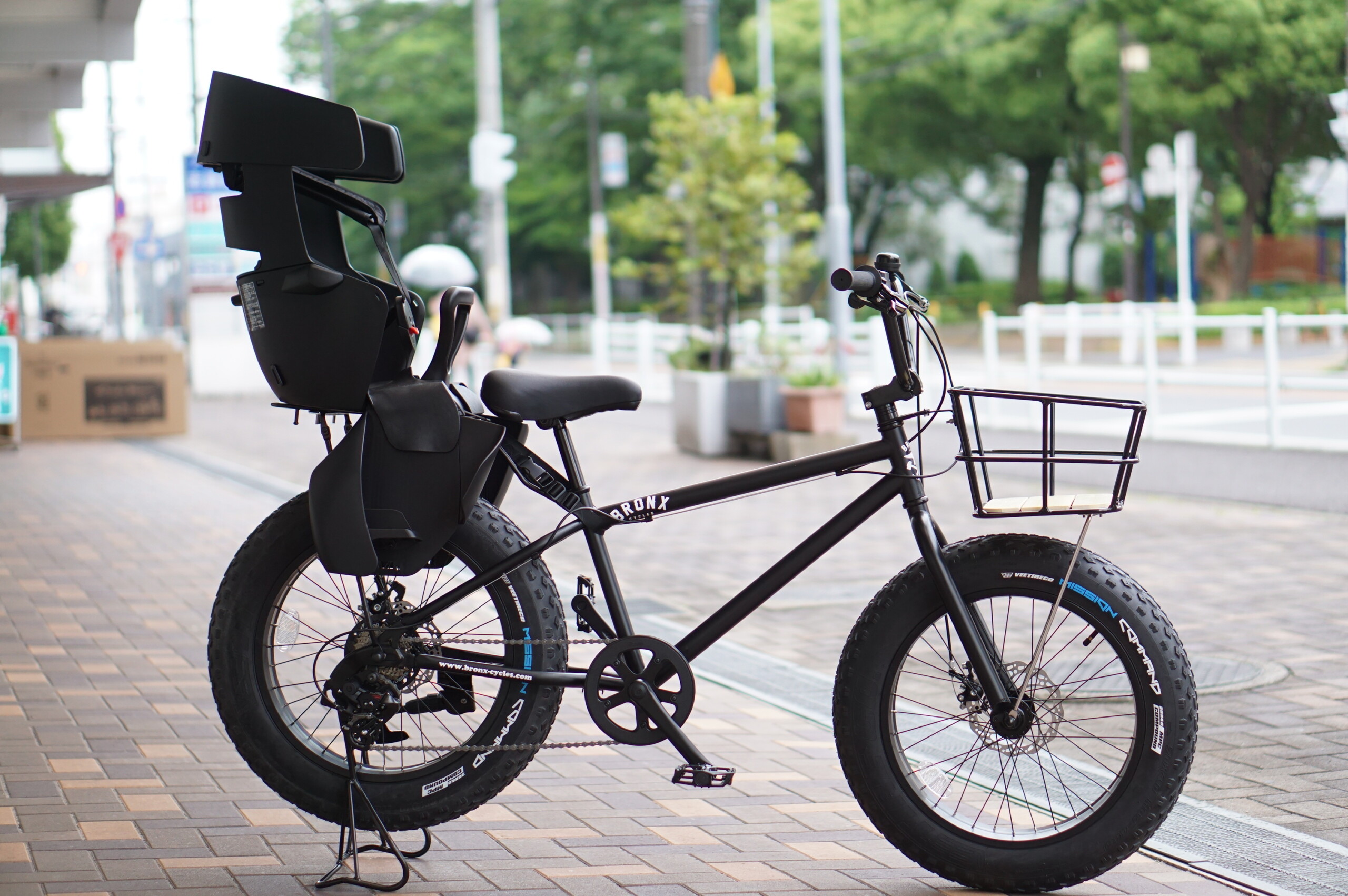 子供乗せ自転車 ママフレ 前乗せ.後ろカゴ付 - その他